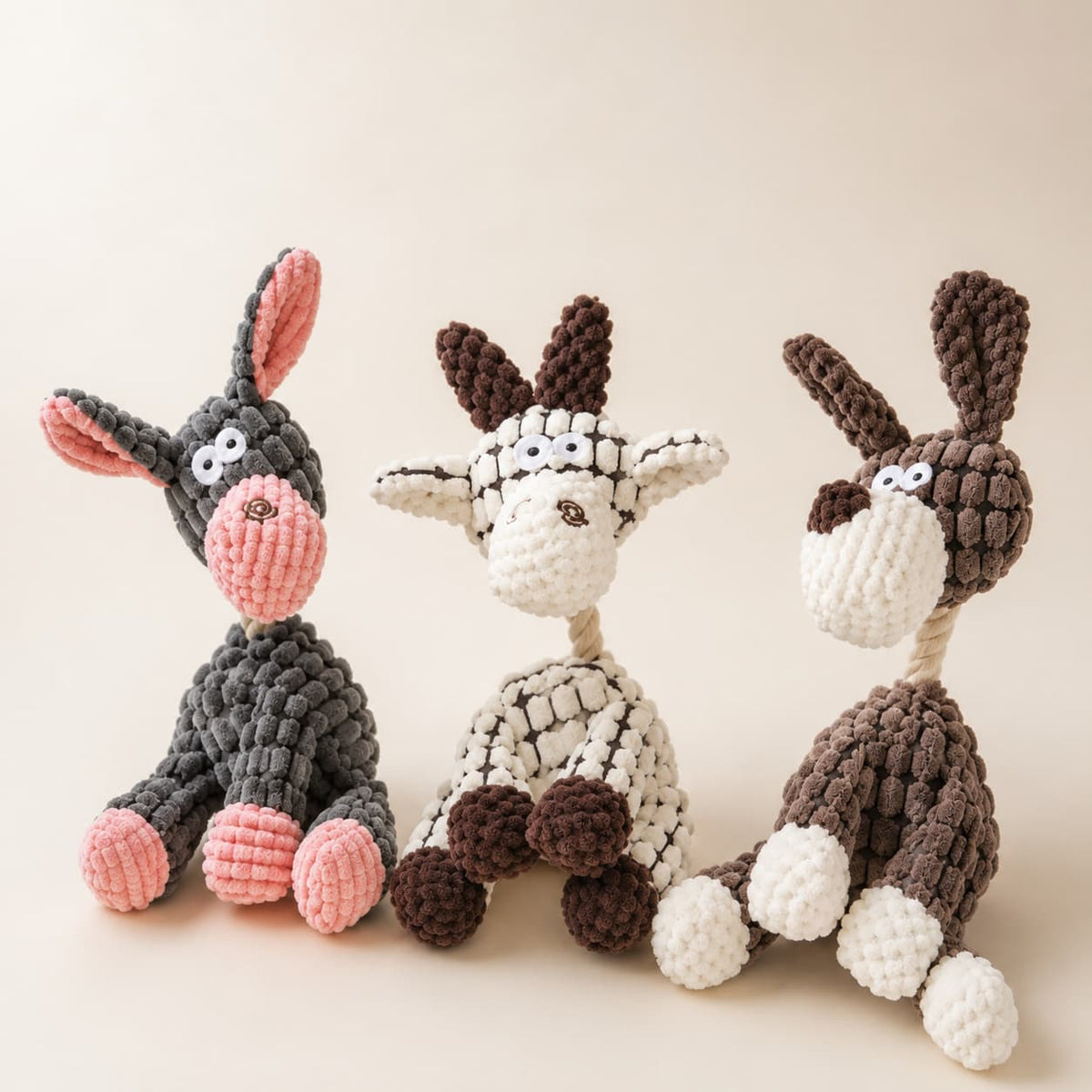 Pet plush toy with squeaker