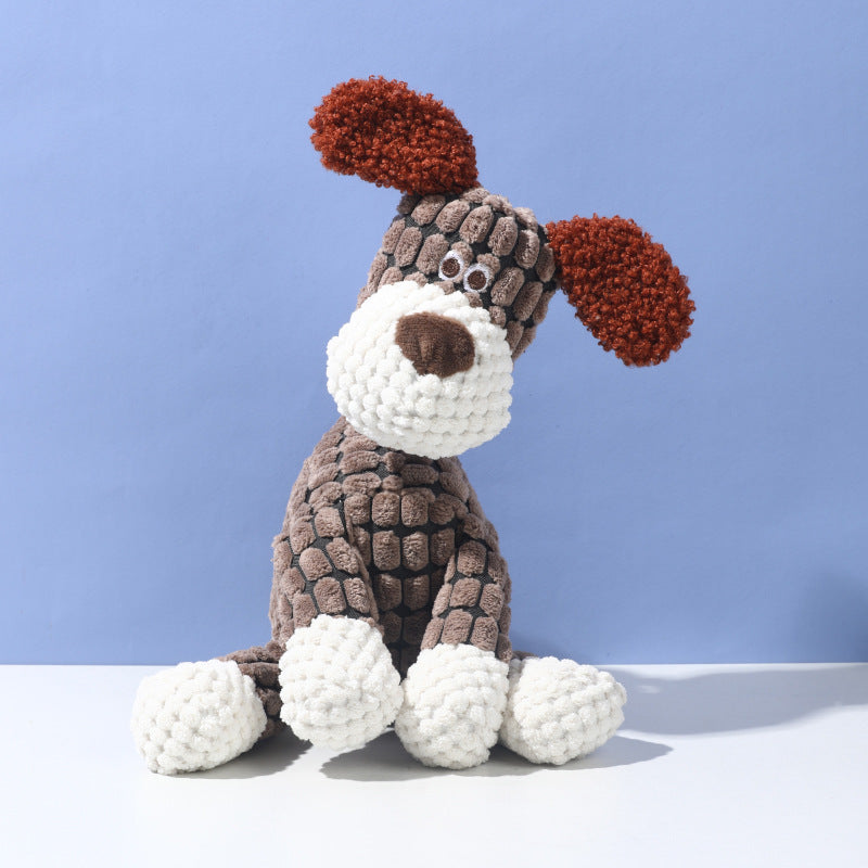 Pet plush toy with squeaker