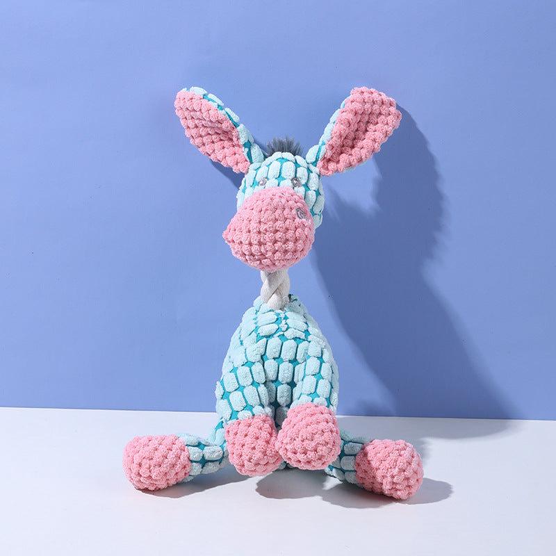 Pet plush toy with squeaker