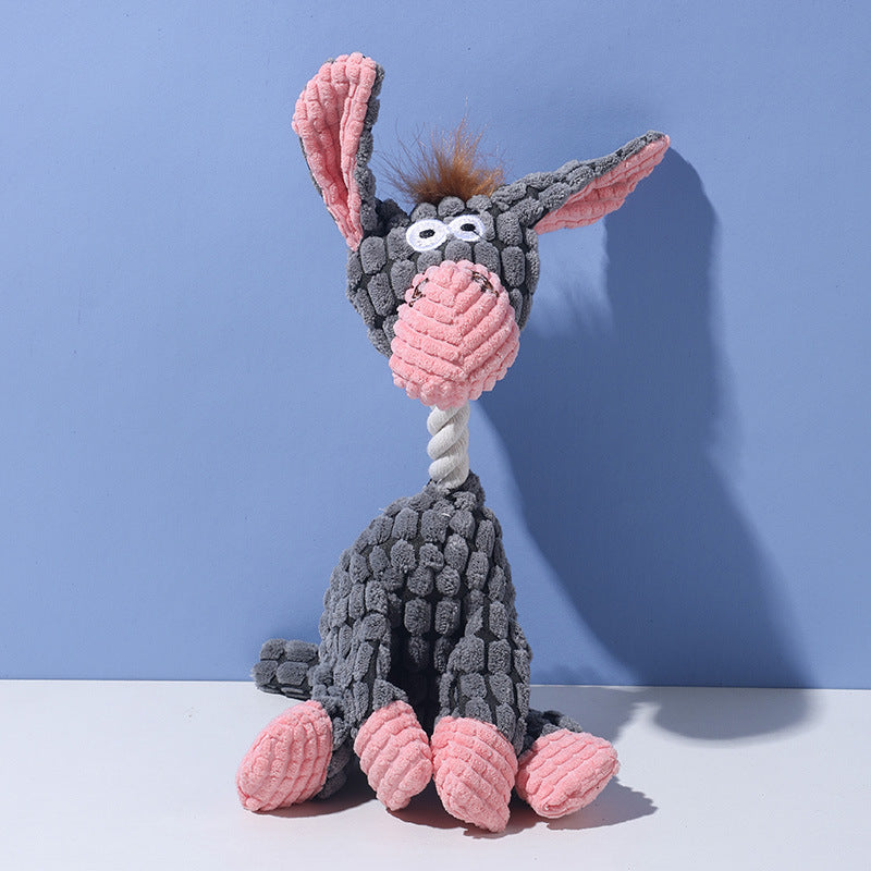 Pet plush toy with squeaker