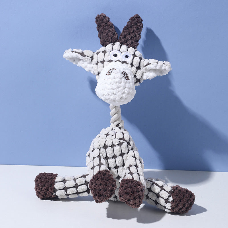 Pet plush toy with squeaker
