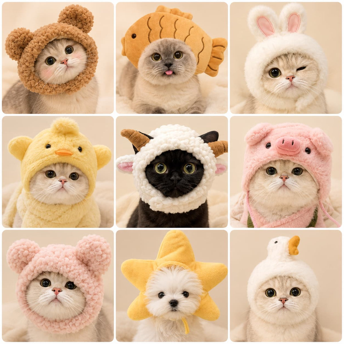 Adorable Cat Costume Hat