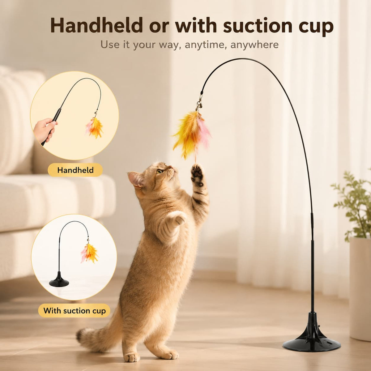 Interactive Cat Toy Stick