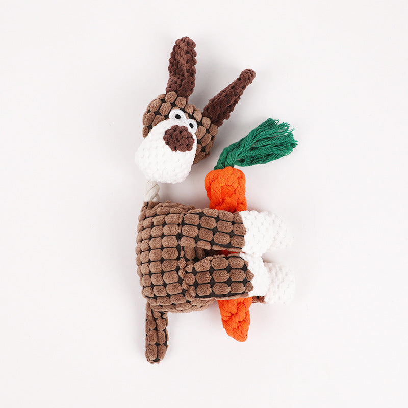Pet plush toy with squeaker