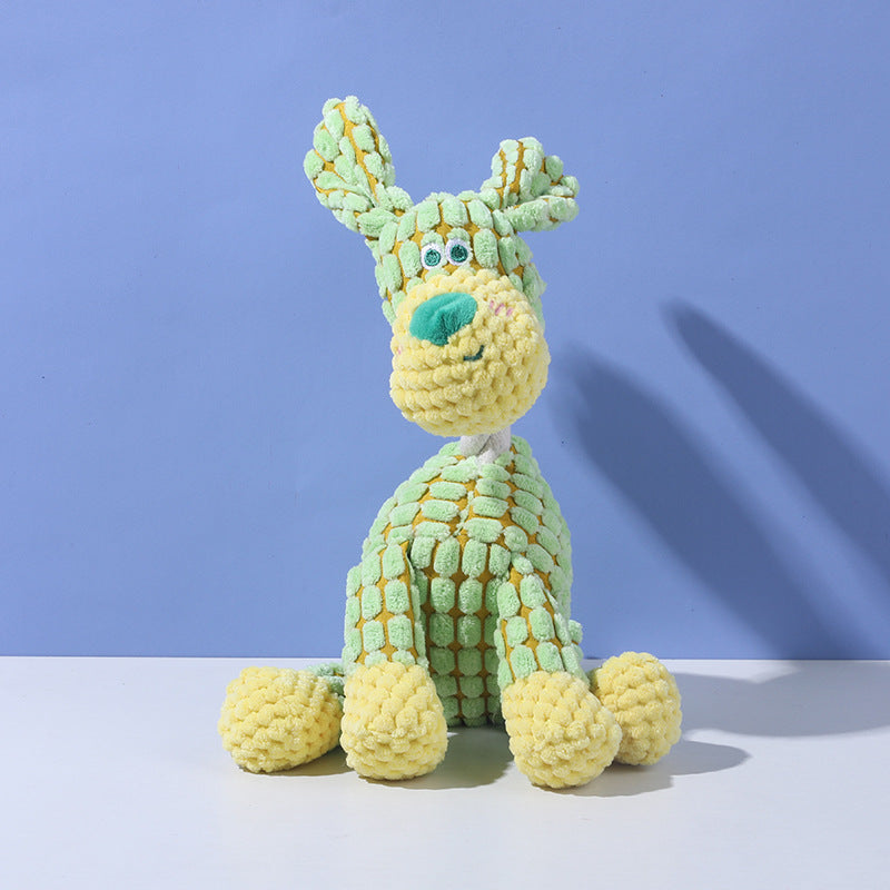 Pet plush toy with squeaker