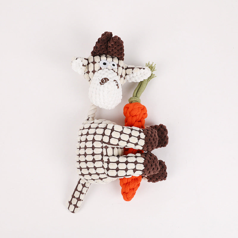 Pet plush toy with squeaker