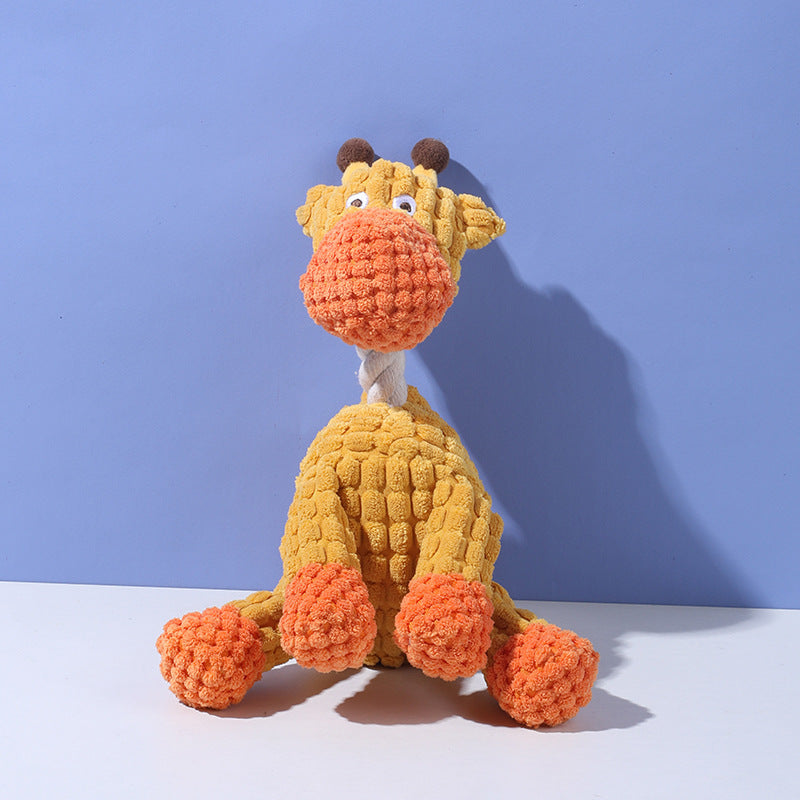 Pet plush toy with squeaker