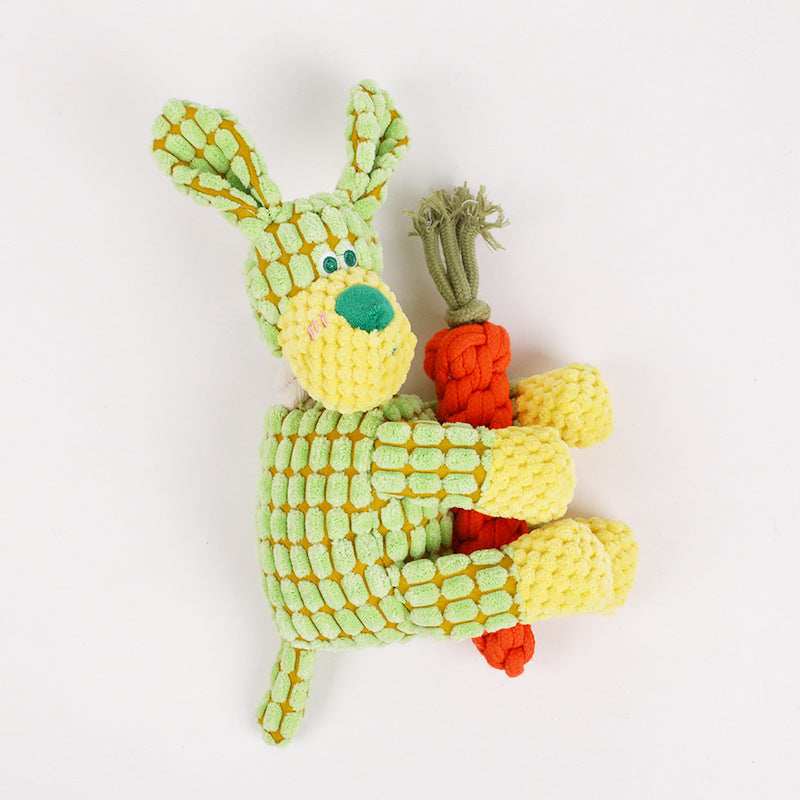 Pet plush toy with squeaker
