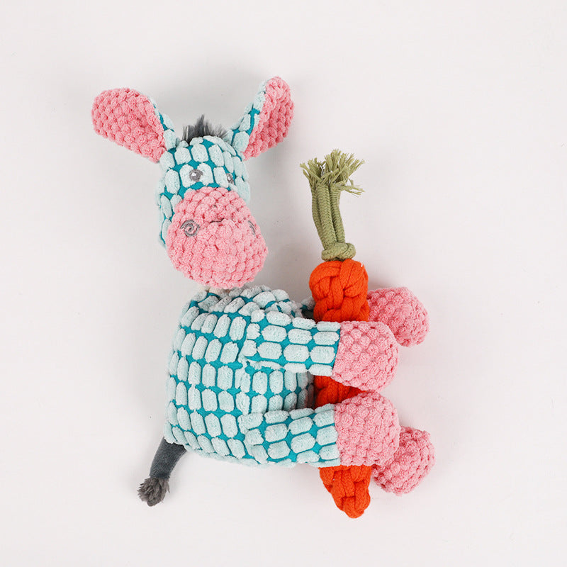 Pet plush toy with squeaker