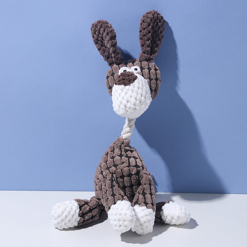 Pet plush toy with squeaker