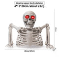 Glowing Half-Body Skeleton Decor
